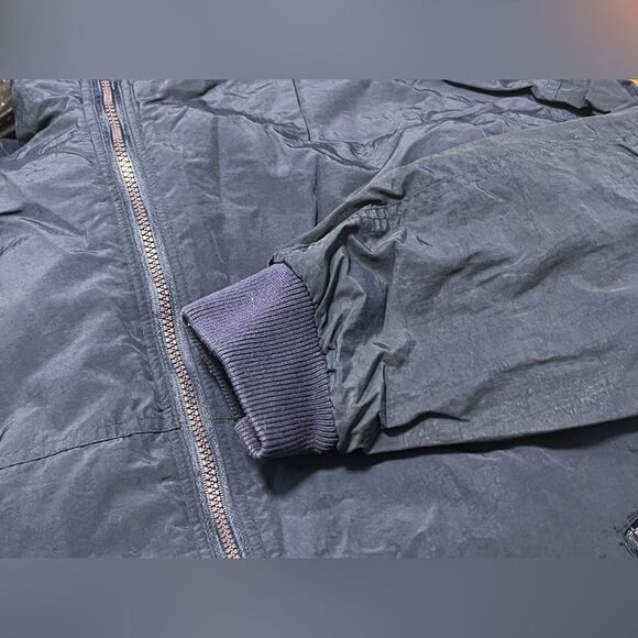 Vintage White Sierra Blue Windbreaker Bomber Fleece Jacket Sz 2XL XXL - Picture 9 of 9